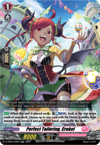 (030) Cardfight Vanguard Festival Booster 2023 Single: Perfect Tailoring, Crokel [D-Format]  Double Rare
