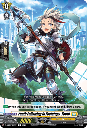 (050) Cardfight Vanguard Festival Booster 2023 Single: Youth Following in Footsteps, Youth [D Format]  Common