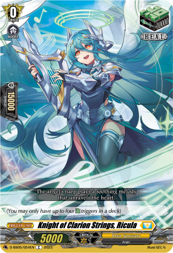 (054) Cardfight Vanguard Festival Booster 2023 Single: Knight of Clarion Strings, Ricula [D-Format]  Common