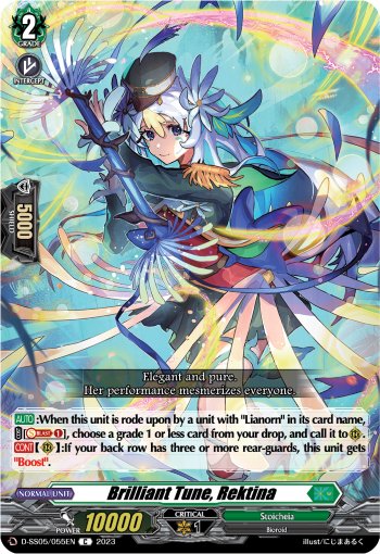 (055) Cardfight Vanguard Festival Booster 2023 Single: Brilliant Tune, Rektina [D Format]  Common