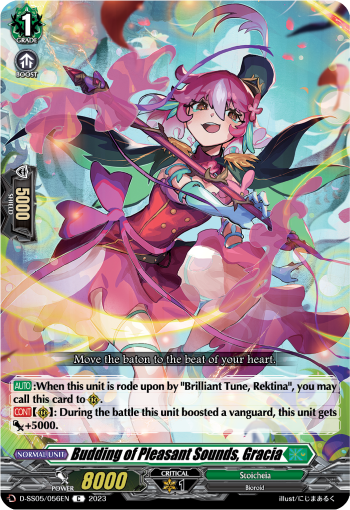 (056) Cardfight Vanguard Festival Booster 2023 Single: Budding of Pleasant Sounds, Gracia [D Format]  Common