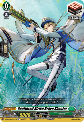 (059) Cardfight Vanguard Festival Booster 2023 Single: Scattered Strike Brave Shooter [D-Format]  Common