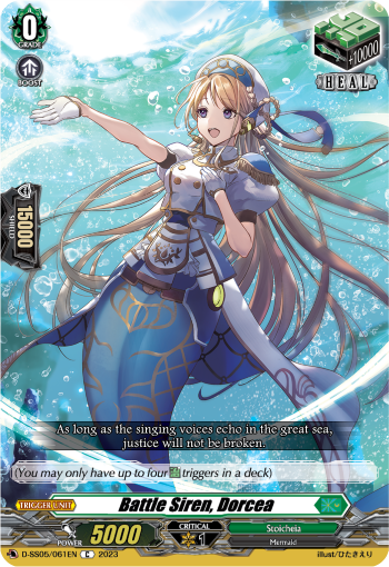 (061) Cardfight Vanguard Festival Booster 2023 Single: Battle Siren, Dorcea [D-Format]  Common