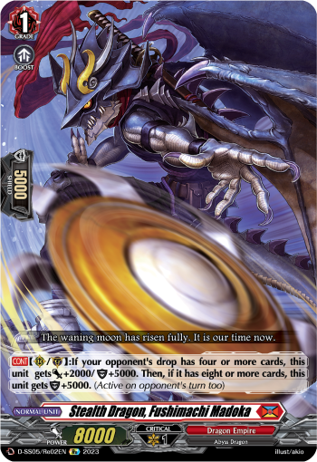 (Re02) Cardfight Vanguard Festival Booster 2023 Single: Stealth Dragon, Fushimachi Madoka [D Format]  Feature Rare