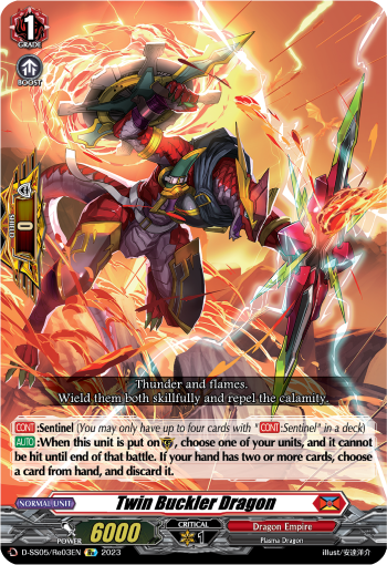 (Re03) Cardfight Vanguard Festival Booster 2023 Single: Twin Buckler Dragon [D Format]  Feature Rare