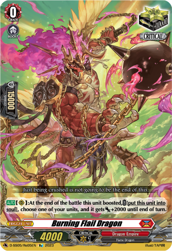 (Re05) Cardfight Vanguard Festival Booster 2023 Single: Burning Flail Dragon [D Format]  Feature Rare
