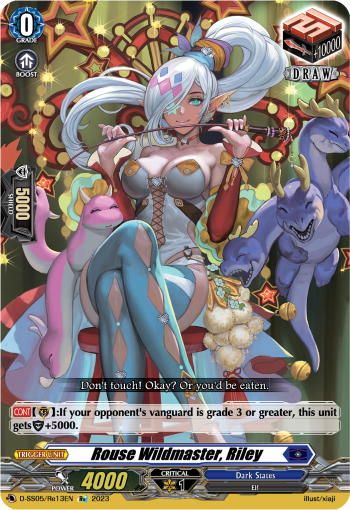 (Re13) Cardfight Vanguard Festival Booster 2023 Single: Rouse Wildmaster, Riley [D Format]  Feature Rare
