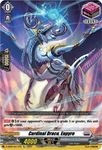 (Re17) Cardfight Vanguard Festival Booster 2023 Single: Cardinal Draco, Enpyro [D Format]  Feature Rare