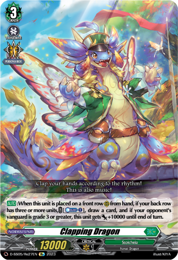 (Re27) Cardfight Vanguard Festival Booster 2023 Single: Clapping Dragon [D Format]  Feature Rare