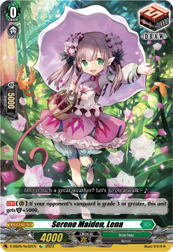 (Re32) Cardfight Vanguard Festival Booster 2023 Single: Serene Maiden, Lena [D Format]  Feature Rare
