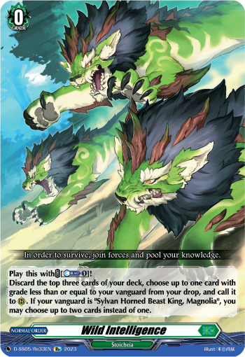 (Re33) Cardfight Vanguard Festival Booster 2023 Single: Wild Intelligence [D Format]  Feature Rare