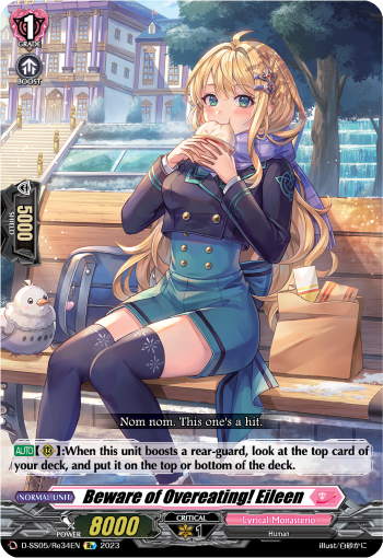 (Re34) Cardfight Vanguard Festival Booster 2023 Single: Beware of Overeating! Eileen [D Format]  Feature Rare
