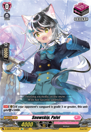 (Re37) Cardfight Vanguard Festival Booster 2023 Single: Snowskip, Palvi [D Format]  Feature Rare