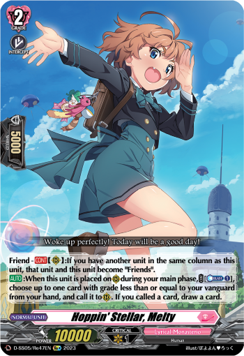 (Re47) Cardfight Vanguard Festival Booster 2023 Single: Hoppin' Stellar, Melty [D Format]  Feature Rare