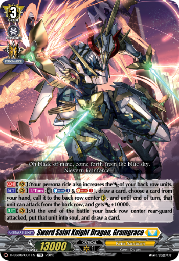 (001) Cardfight Vanguard Stand Up Deckset Gramgrace Single: Sword Saint Knight Dragon, Gramgrace [D Format]  Trial Deck