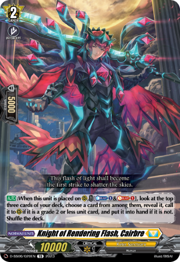 (020) Cardfight Vanguard Stand Up Deckset Gramgrace Single: Knight of Rendering Flash, Cairbre [D Format]  Trial Deck