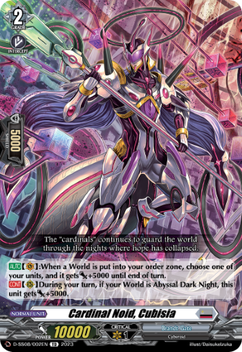 (002) Cardfight Vanguard Stand Up Deckset Orfist Single: Cardinal Noid, Cubisia [D Format]  Trial Deck