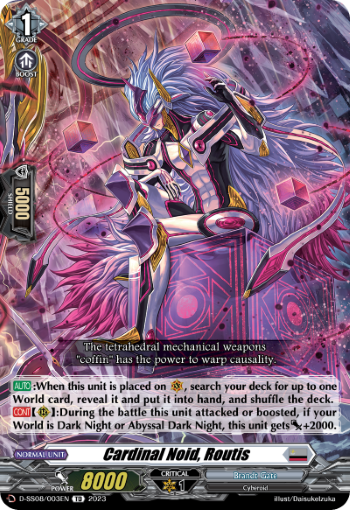 (003) Cardfight Vanguard Stand Up Deckset Orfist Single: Cardinal Noid, Routis [D Format]  Trial Deck