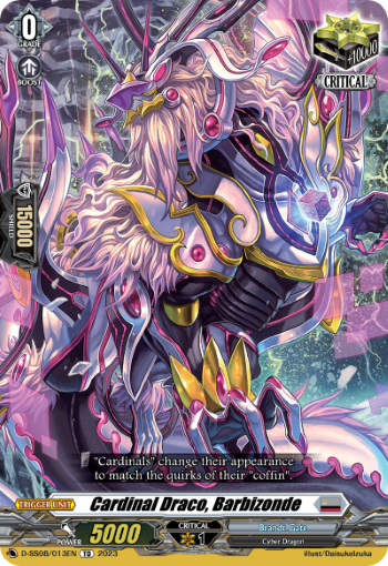 (013) Cardfight Vanguard Stand Up Deckset Orfist Single: Cardinal Draco, Barbizonde [D Format]  Trial Deck