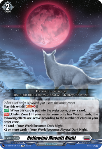 (017) Cardfight Vanguard Stand Up Deckset Orfist Single: Hollowing Moonlit Night [D Format]  Trial Deck