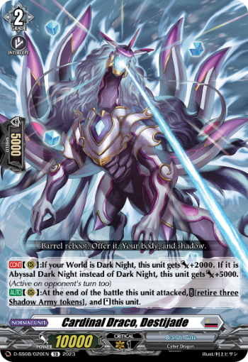 (020) Cardfight Vanguard Stand Up Deckset Orfist Single: Cardinal Draco, Destijade [D Format]  Trial Deck