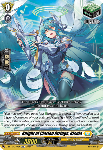 (016) Cardfight Vanguard Stride Deckset: Luard Single: Knight of Clarion Strings, Ricula [D-Format]  Trial Deck