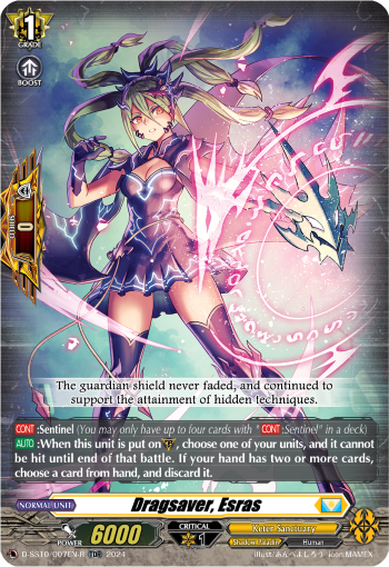 (007-R) Cardfight Vanguard Stride Deckset: Luard Single: Dragsaver, Esras [D-Format] (V.2 - Trial Deck Rare)  Trial Deck Rare