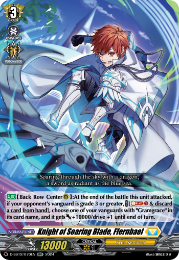 (070) Cardfight Vanguard Triple Drive Booster Single: Knight of Soaring Blade, Ffernbael [D Format] (V.1 - Double Rare)  Double Rare
