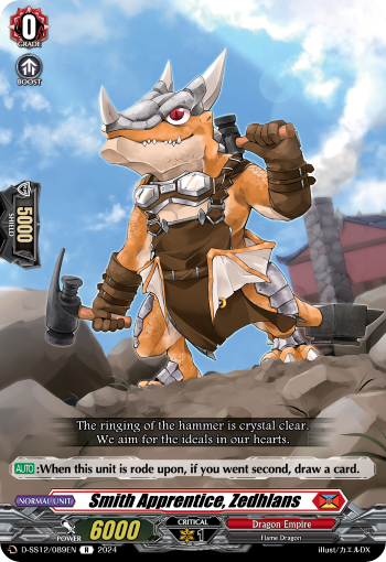 (089) Cardfight Vanguard Triple Drive Booster Single: Smith Apprentice, Zedhlans [D-Format]  Rare