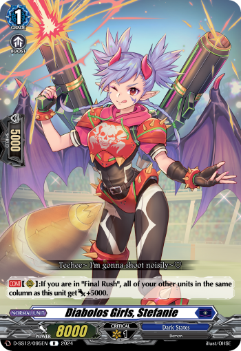 (095) Cardfight Vanguard Triple Drive Booster Single: Diabolos Girls, Stefanie [D Format] (V.1 - Rare)  Rare