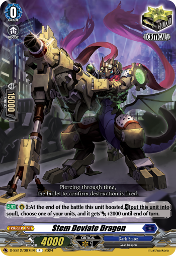 (097) Cardfight Vanguard Triple Drive Booster Single: Stem Deviate Dragon [D Format]  Rare
