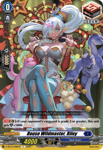 (098) Cardfight Vanguard Triple Drive Booster Single: Rouse Wildmaster, Riley [D Format]  Rare