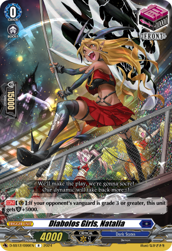 (099) Cardfight Vanguard Triple Drive Booster Single: Diabolos Girls, Natalia [D Format]  Rare