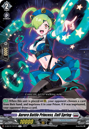 (101) Cardfight Vanguard Triple Drive Booster Single: Aurora Battle Princess, Cuff Spring [D Format]  Rare
