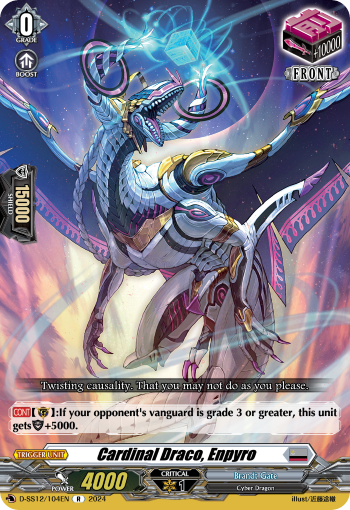 (104) Cardfight Vanguard Triple Drive Booster Single: Cardinal Draco, Enpyro [D Format]  Rare
