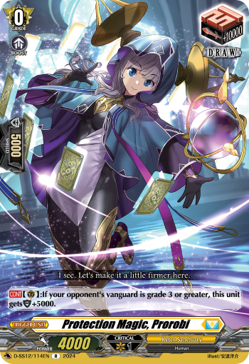 (114) Cardfight Vanguard Triple Drive Booster Single: Protection Magic, Prorobi [D Format]  Rare