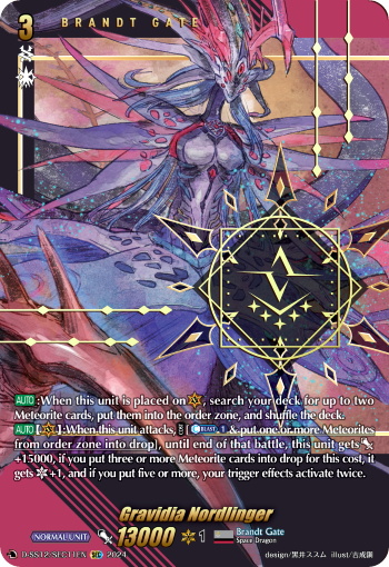 (SEC11) Cardfight Vanguard Triple Drive Booster Single: Gravidia Nordlinger [D Format] (V.2 - Secret Rare)  Secret Rare