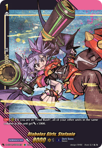 (SIR08) Cardfight Vanguard Triple Drive Booster Single: Diabolos Girls, Stefanie [D Format] (V.3 - Feature Rare)  Feature Rare