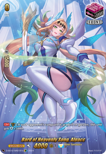 (SIR27) Cardfight Vanguard Triple Drive Booster Single: Bard of Heavenly Song, Alpacc [D Format] (V.2 - Feature Rare)  Feature Rare
