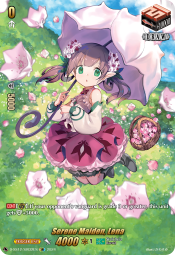 (SIR32) Cardfight Vanguard Triple Drive Booster Single: Serene Maiden, Lena [D Format] (V.2 - Feature Rare)  Feature Rare