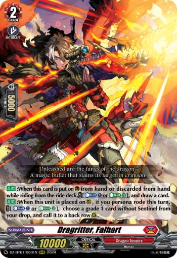 (003) Cardfight Vanguard Fated Clash Single: Dragritter, Falhart [D-Format] (V.1 - Triple Rare)  Triple Rare