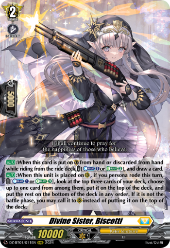 (011) Cardfight Vanguard Fated Clash Single: Divine Sister, Biscotti [D-Format] (V.1 - Triple Rare)  Triple Rare