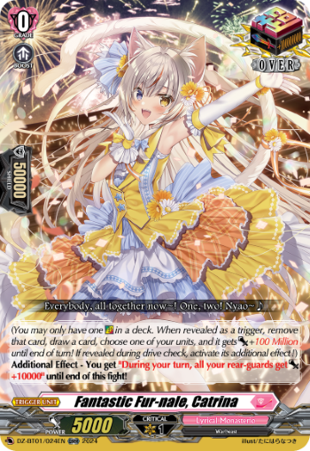 (024) Cardfight Vanguard Fated Clash Single: Fantastic Fur-nale, Catrina [D Format]  Over RR