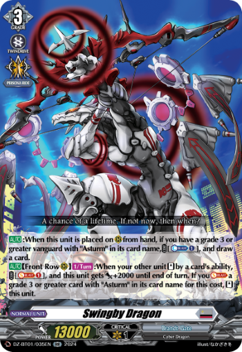 (035) Cardfight Vanguard Fated Clash Single: Swingby Dragon [D-Format] (V.1 - Double Rare)  Double Rare