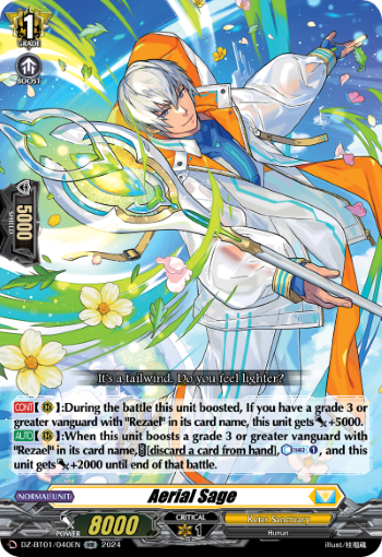 (040) Cardfight Vanguard Fated Clash Single: Aerial Sage [D-Format] (V.1 - Double Rare)  Double Rare