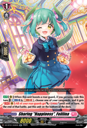 (049) Cardfight Vanguard Fated Clash Single: Sharing Happiness, Felilina [D-Format] (V.1 - Double Rare)  Double Rare
