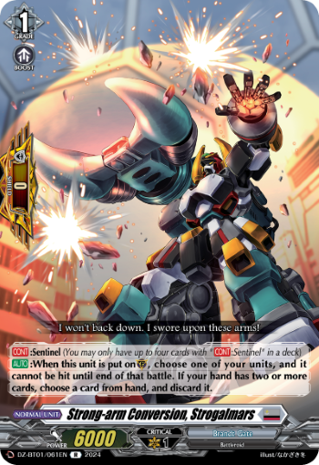 (061) Cardfight Vanguard Fated Clash Single: Strong-arm Conversion, Strogalmars [D-Format] (V.1 - Rare)  Rare