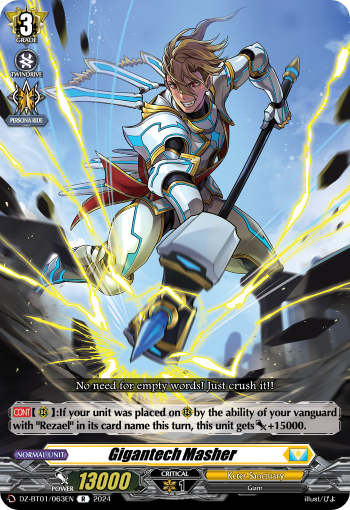 (063) Cardfight Vanguard Fated Clash Single: Gigantic Masher [D-Format] (V.1 - Rare)  Rare