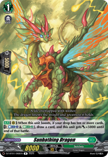 (068) Cardfight Vanguard Fated Clash Single: Sunbathing Dragon [D-Format] (V.1 - Rare)  Rare