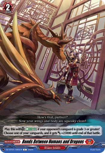 (085) Cardfight Vanguard Fated Clash Single: Bonds Between Humans and Dragons [D-Format]  Common